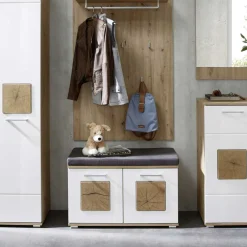 Wohnen Sitzbank|Küchenbänke*Flurbank für Schuhe 2-türig - Cluster