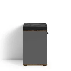 Wohnen Schuhschränke*Flurbank in Anthrazit und Altholz Optik - Vlatu