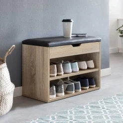 Wohnen Schuhschränke|Sitzbank*Flurbank mit 2 Fächern & Truhe - Mavricara I