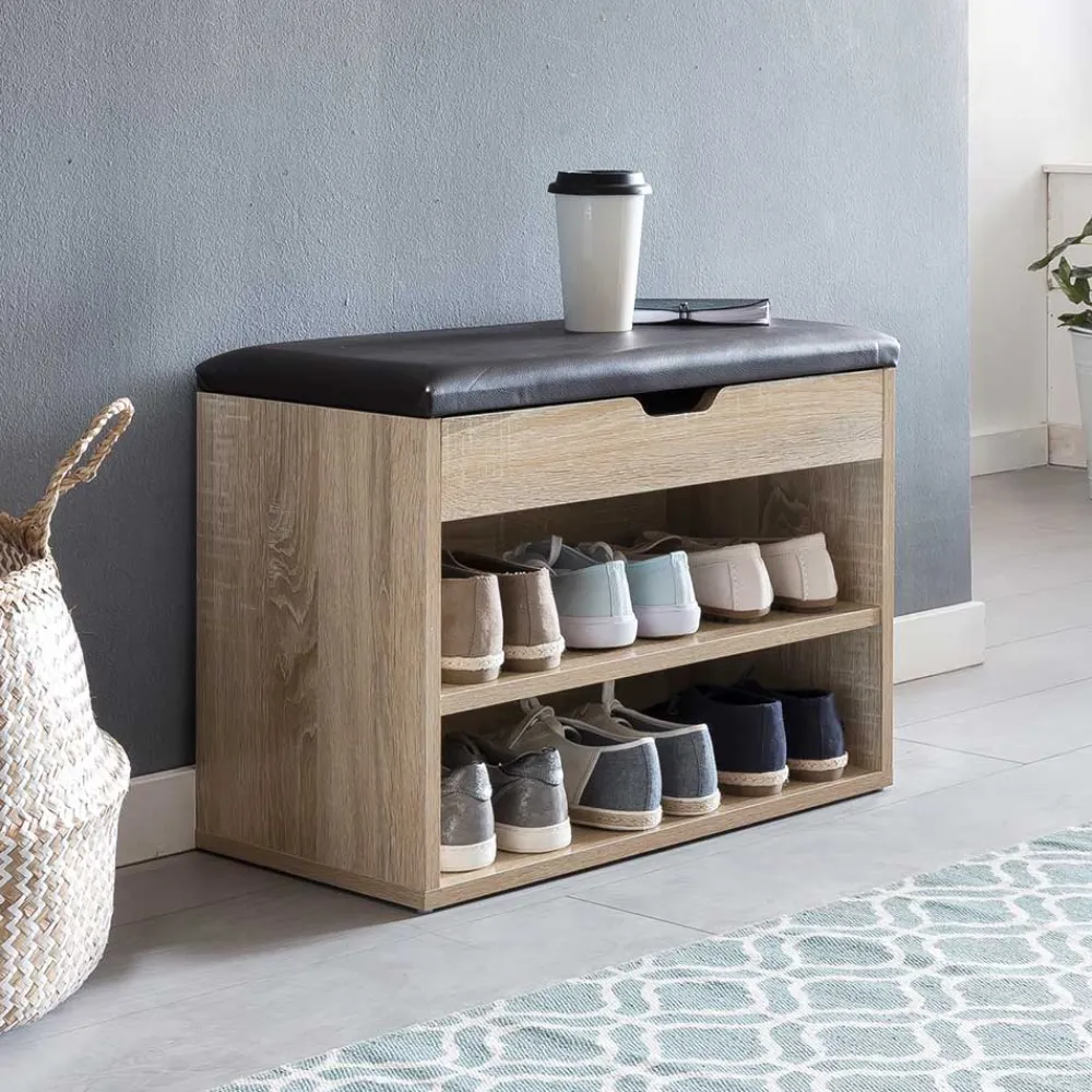 Wohnen Schuhschränke|Sitzbank*Flurbank mit 2 Fächern & Truhe - Mavricara I