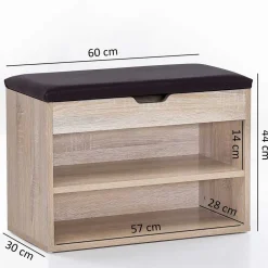 Wohnen Schuhschränke|Sitzbank*Flurbank mit 2 Fächern & Truhe - Mavricara I