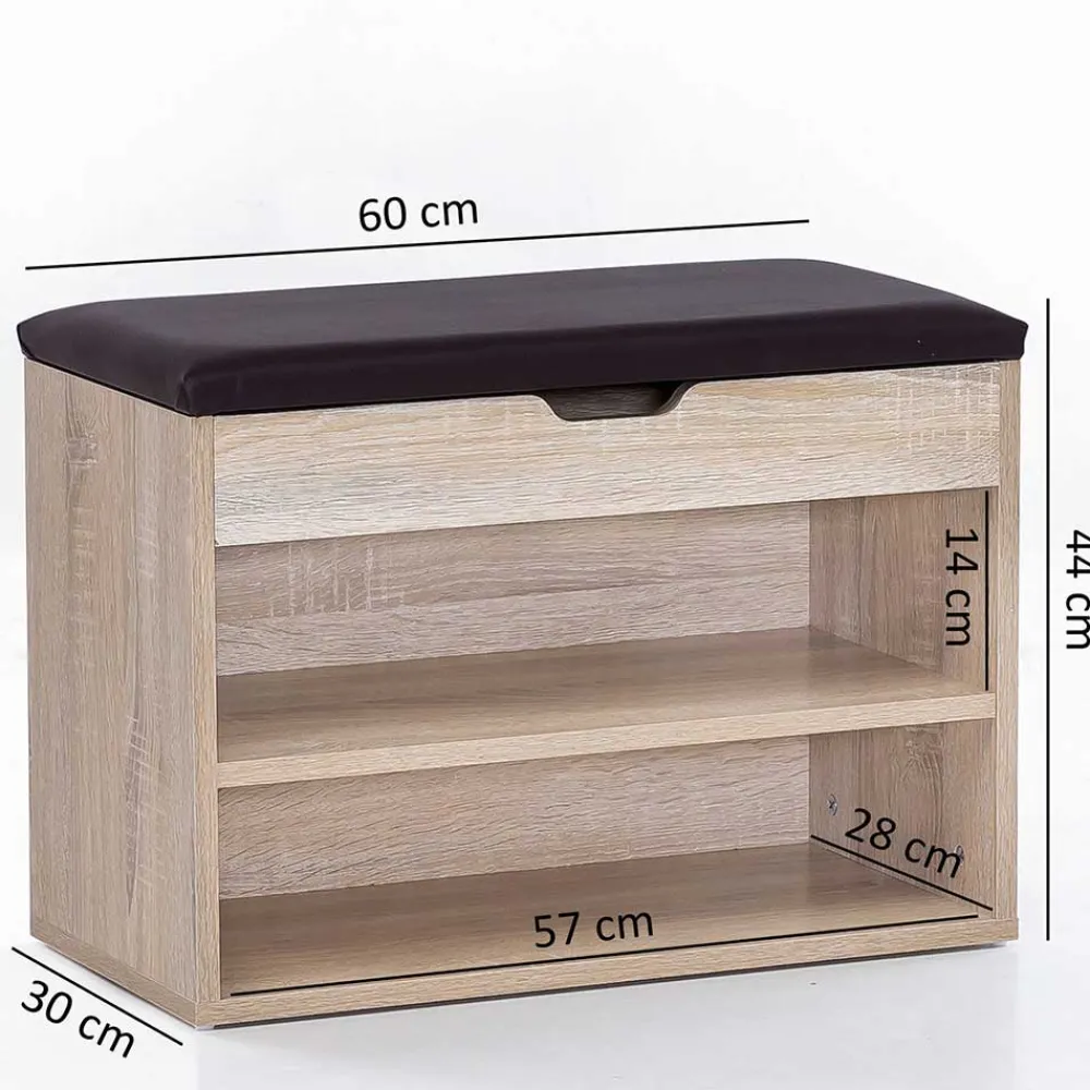 Wohnen Schuhschränke|Sitzbank*Flurbank mit 2 Fächern & Truhe - Mavricara I