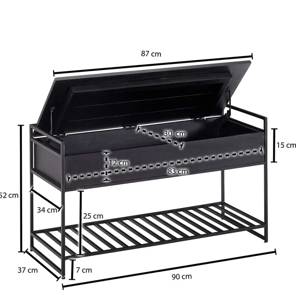 Wohnen Flurbank mit Truhe & Schuhablage - Agenda
