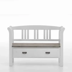 Wohnen Schuhschränke|Küchenbänke*Flurbank Yoan in Weiß Grau