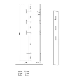 Wohnen Flureinrichtung als Set - Tarlotta (vierteilig)
