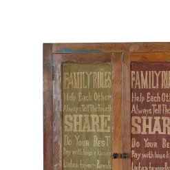 Wohnen Flureinrichtung aus Recyclingholz - Creek (vierteilig)