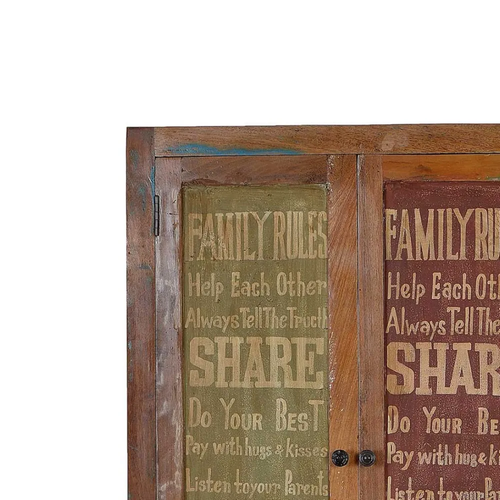 Wohnen Flureinrichtung aus Recyclingholz - Creek (vierteilig)