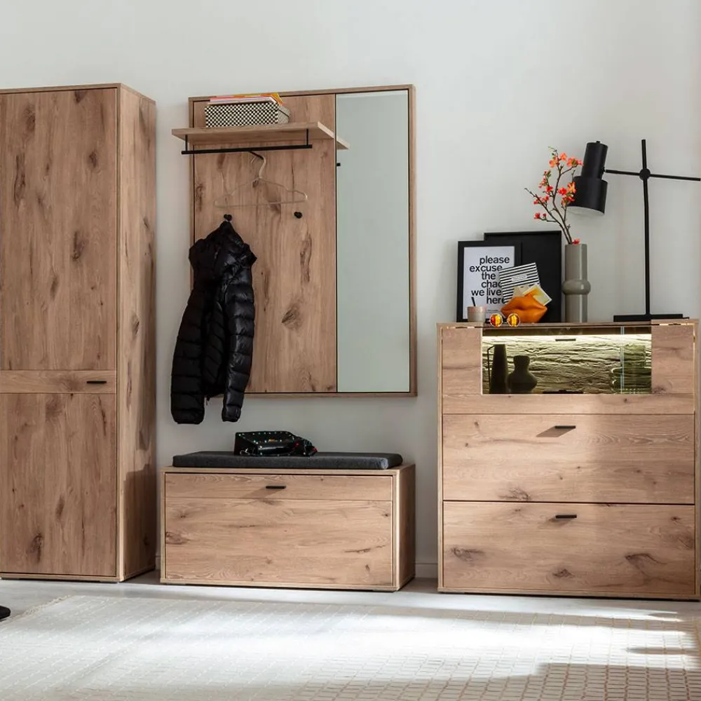 Wohnen Flureinrichtung Komplettset modern - Vapposia (vierteilig)