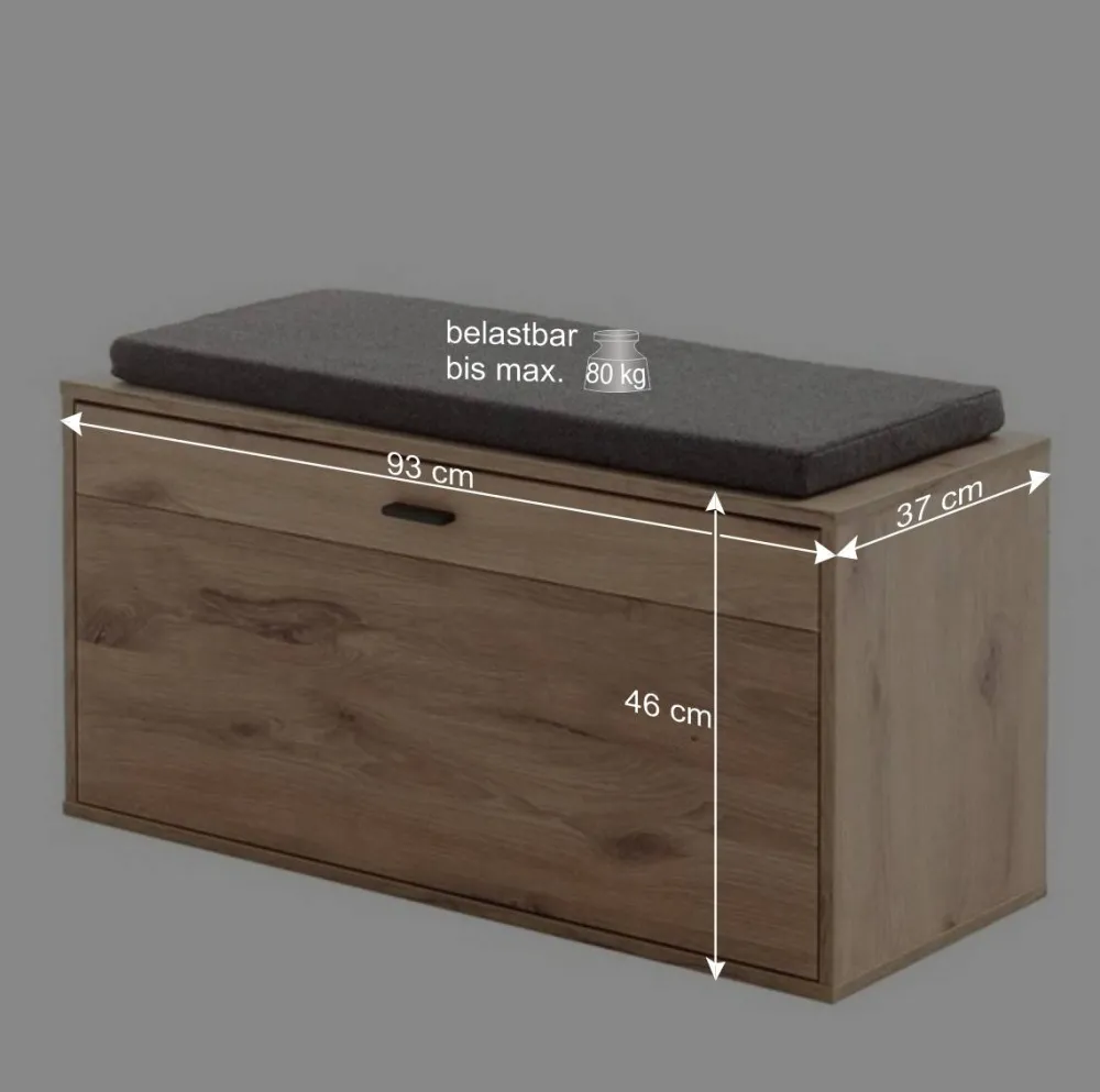 Wohnen Flureinrichtung Komplettset modern - Vapposia (vierteilig)