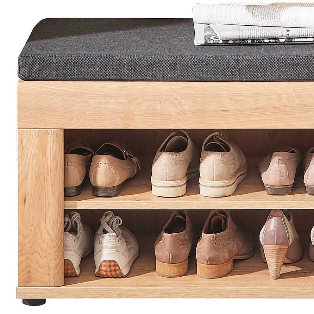 Wohnen Flureinrichtung Komplettset in Natur - Cymbal (fünfteilig)