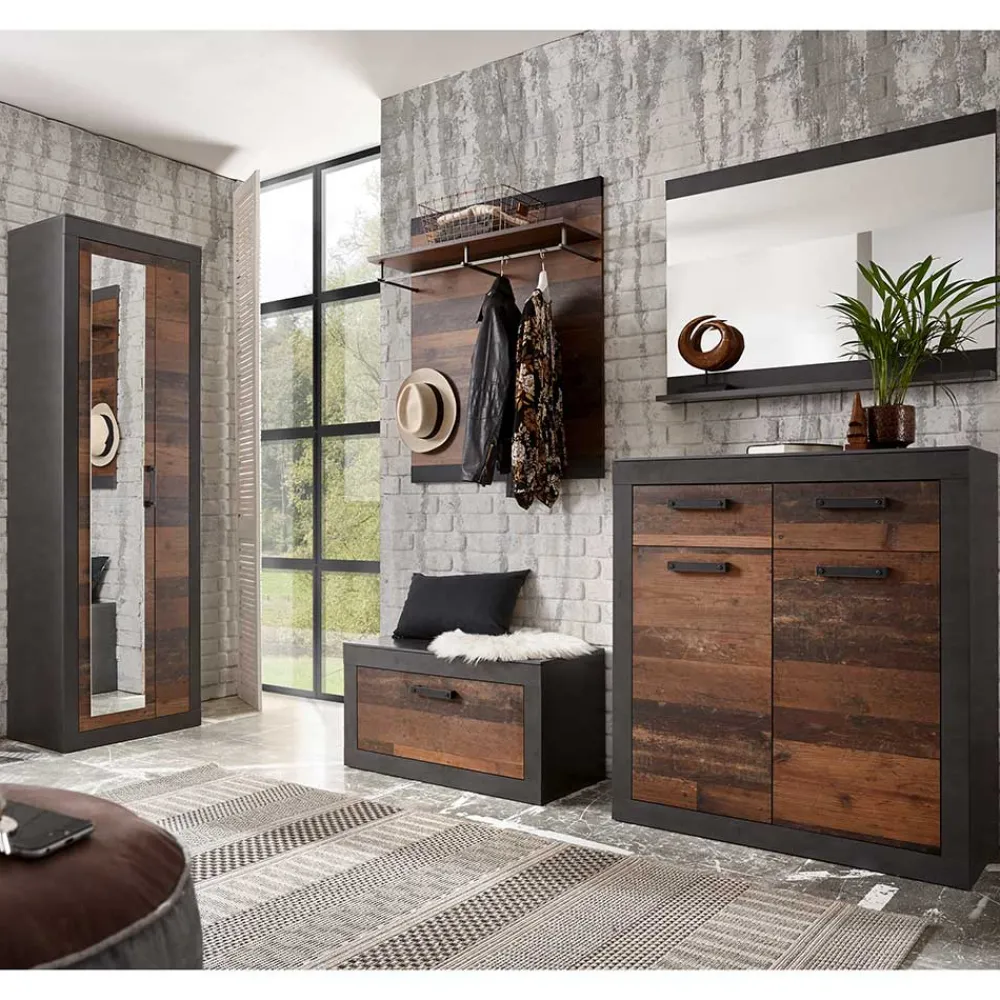 Wohnen Garderoben|Garderoben*Flureinrichtung Möbel Set groß - Timuras (fünfteilig)