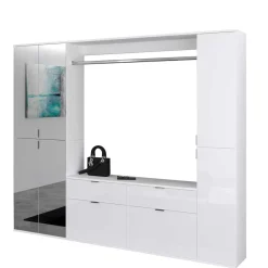 Wohnen Flureinrichtung Schrankwand 212x193x34 cm - Ejulia (dreiteilig)