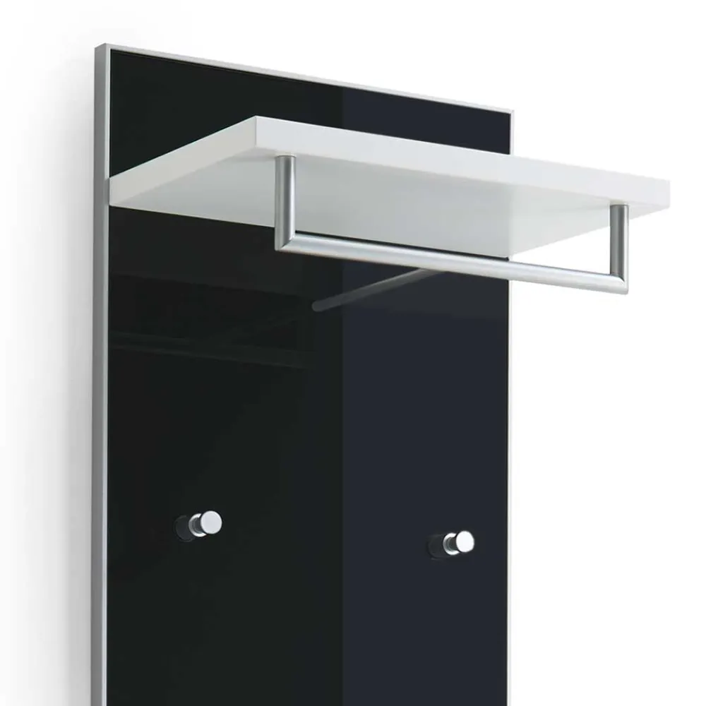 Wohnen Bürogarderoben*Flurgarderobe Liotra in Anthrazit Weiß