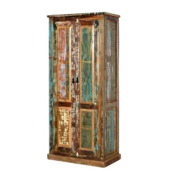 Wohnen Shabby Chic Möbel|Diele Komplett*Flurgarderobenset Jamaica in Bunt Shabby Chic (sechsteilig)