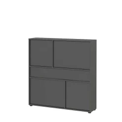 Wohnen Flurkommode und Spiegel Set - Flemingo (zweiteilig)