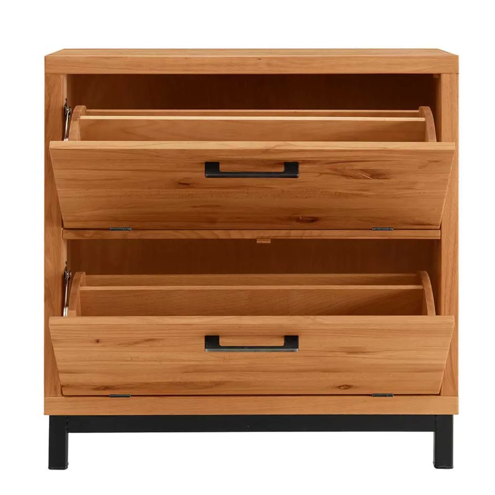 Wohnen Flurmöbel aus Kernbuche & Eisen - Dimphi (dreiteilig)