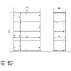 Wohnen Flurmöbel Kombi modern - Cooking (dreiteilig)