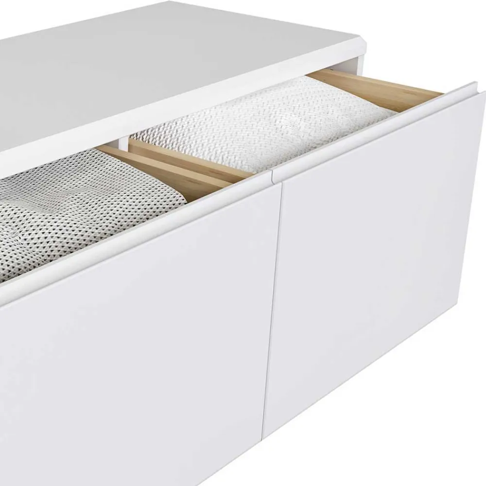 Wohnen Flurmöbel Kombination in Weiß gewachst - Oranias (vierteilig)