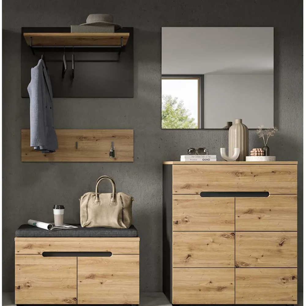 Wohnen Flurmöbel Kombination modern - Norja (fünfteilig)