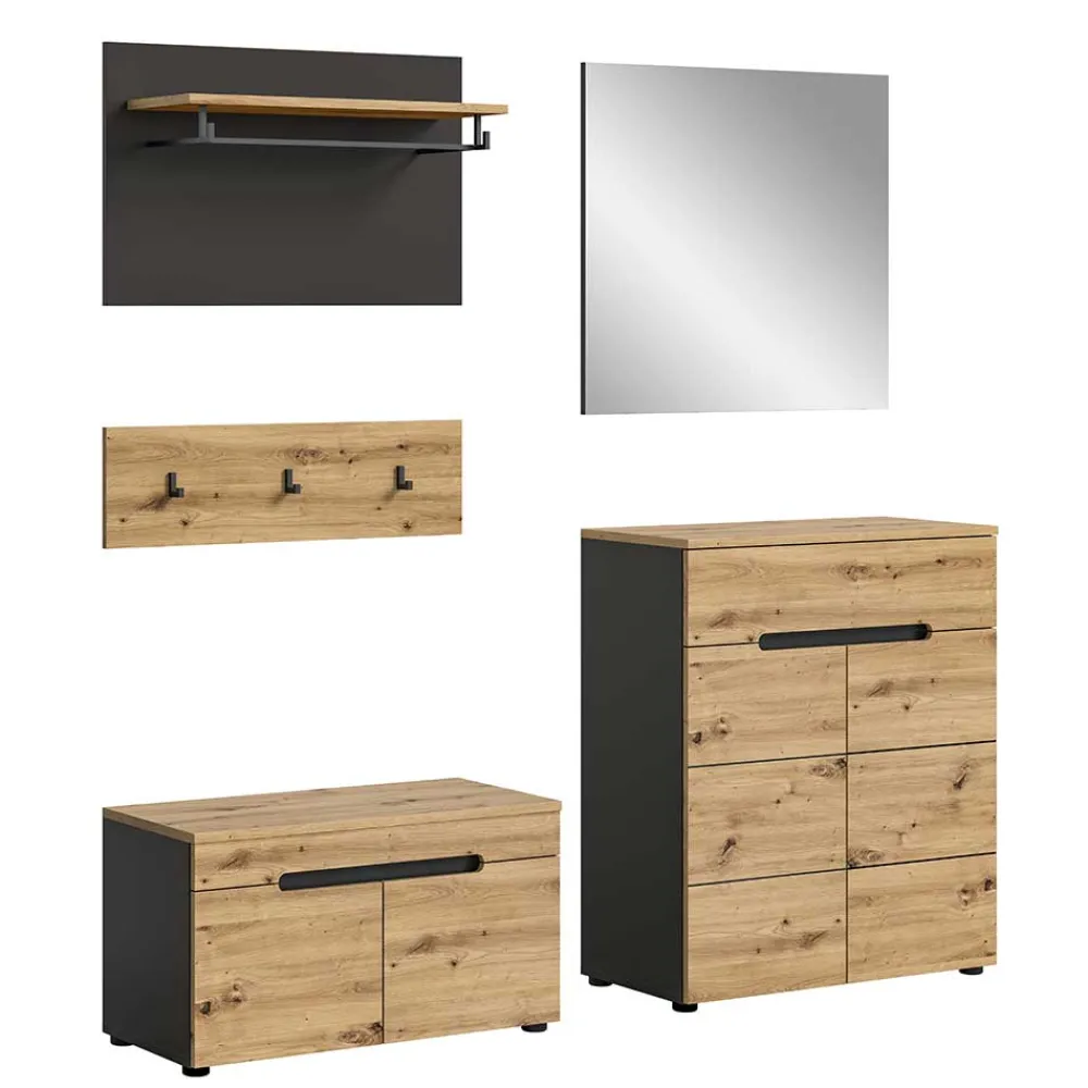 Wohnen Flurmöbel Kombination modern - Norja (fünfteilig)