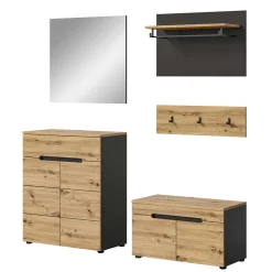 Wohnen Flurmöbel Kombination modern - Norja (fünfteilig)