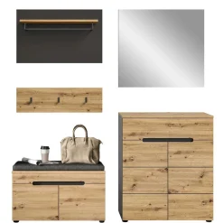 Wohnen Flurmöbel Kombination modern - Norja (fünfteilig)