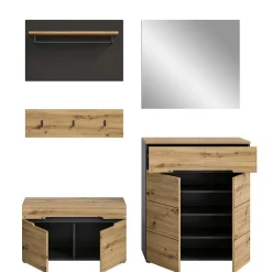 Wohnen Flurmöbel Kombination modern - Norja (fünfteilig)