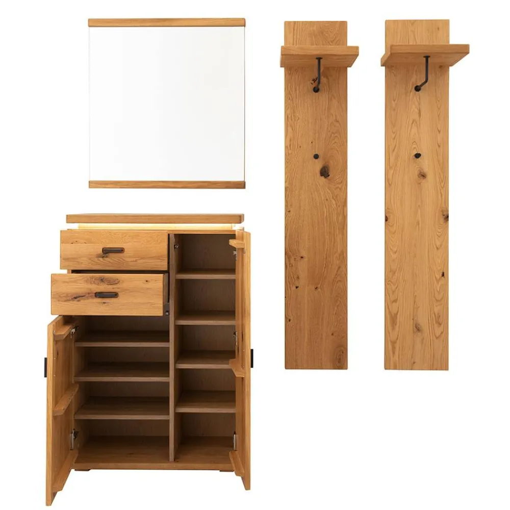 Wohnen Flurmöbel Kombination teilmassiv - Robats (vierteilig)