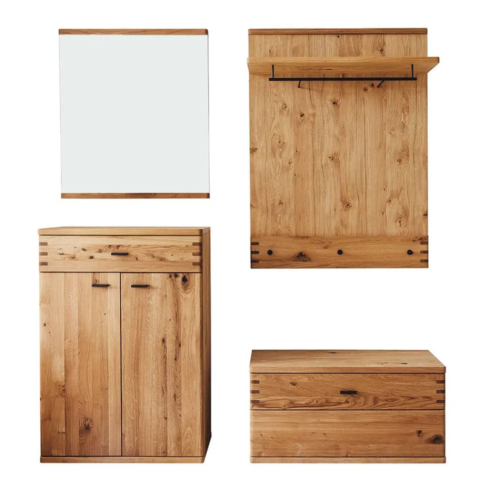 Wohnen Garderoben|Garderoben*Flurmöbel Kombination teilmassiv - Manaus (vierteilig)