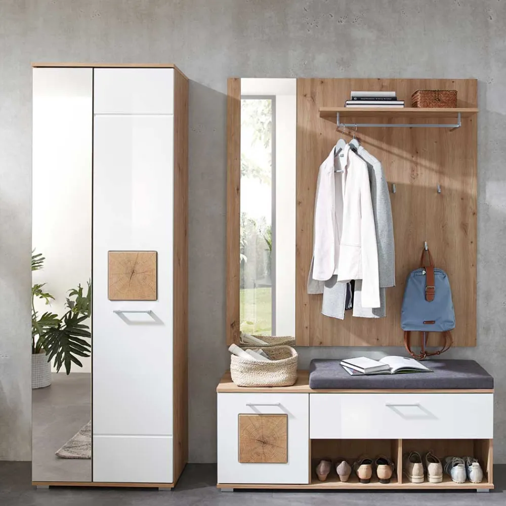 Wohnen Flurmöbel Programm Set - Cluster (dreiteilig)