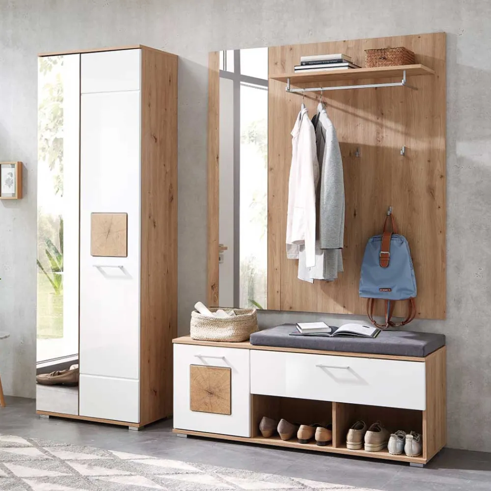 Wohnen Flurmöbel Programm Set - Cluster (dreiteilig)