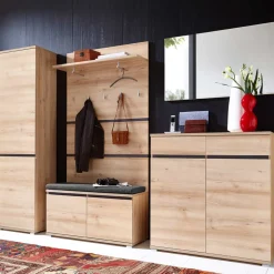 Wohnen Flurmöbel Set Curelino in Buche (sechsteilig)