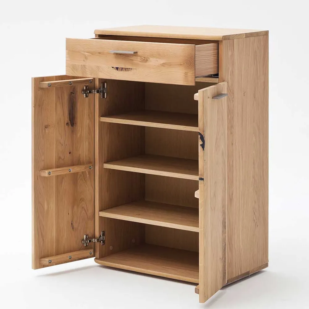 Wohnen Flurmöbel Set in Eiche Bianco - Mabasa (fünfteilig)