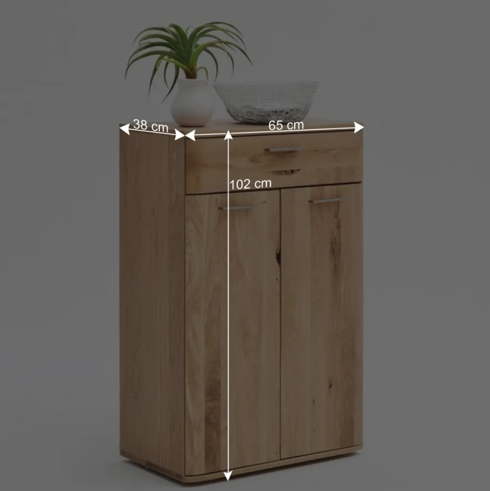 Wohnen Flurmöbel Set in Eiche Bianco - Mabasa (fünfteilig)