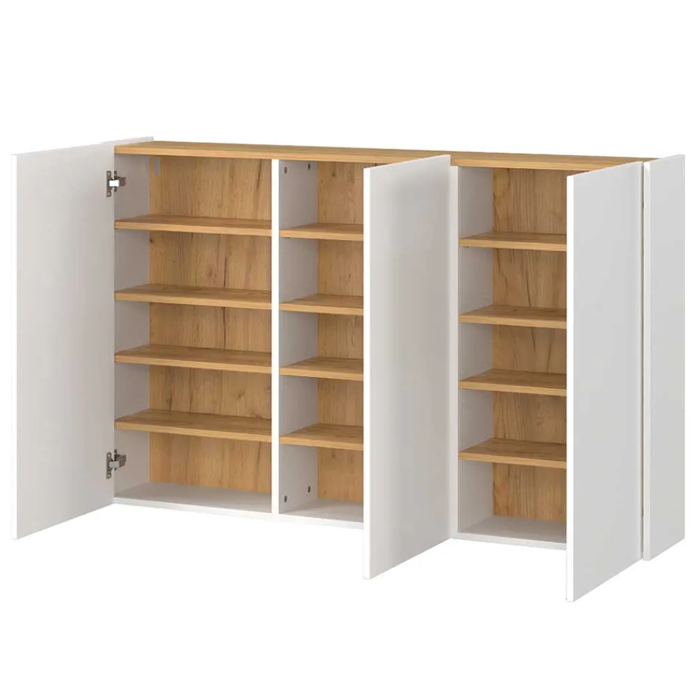 Wohnen Flurmöbel Set in Weiß - Cuyano (dreiteilig)