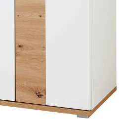 Wohnen Flurmöbel Set in Weiß & Wildeiche - Symbrosia (fünfteilig)