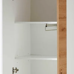 Wohnen Flurmöbel Set in Weiß & Wildeiche - Symbrosia (fünfteilig)