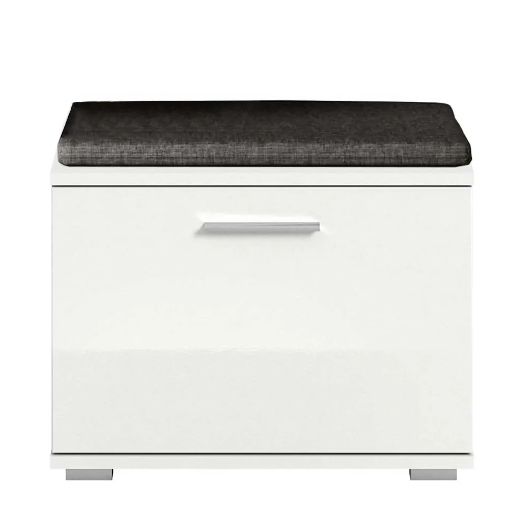 Wohnen Flurmöbel Set in Weiß HG - Rugova (vierteilig)