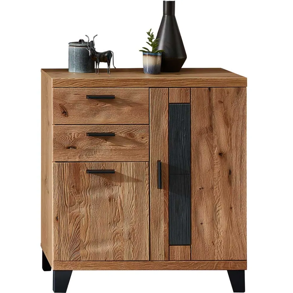 Wohnen Garderoben|Garderoben*Flurmöbel Set in Wildeiche - Elprisca (vierteilig)