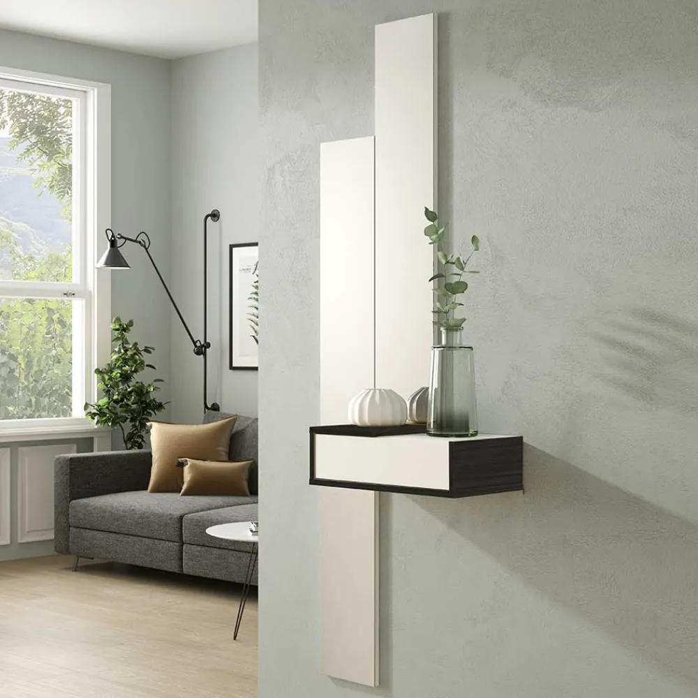 Wohnen Flurmöbel Wandkonsole & Spiegel Set - Roca (dreiteilig)