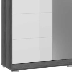 Wohnen Garderobenschränke*Flurschrank mit Spiegeltür in Weiß HG - Nancys