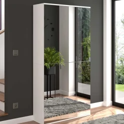 Wohnen Garderobenschränke*Flurschränke mit Spiegelfronten - Ejulia (zweiteilig)