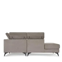 Wohnen Fünfsitzer Eckcouch in Beige - Hisa