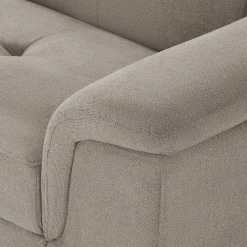 Wohnen Fünfsitzer Eckcouch in Beige - Hisa