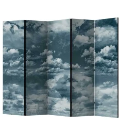 Wohnen Paravents|Wohnzimmer-Regale*Foto Paravent Himmel voller Wolken - Solcian