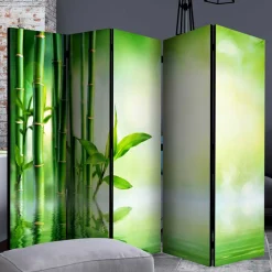 Wohnen Foto Paravent mit Bambus & Wasser Motiv - Enyi