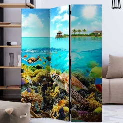 Wohnen Paravents|Kinder-Paravents*Foto Paravent Riff Bewohner & Trauminsel - Tarantro