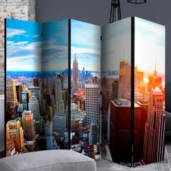 Wohnen Paravents|Wohnzimmer-Regale*Foto Paravent Sonnenaufgang in Manhattan NY - Dieus