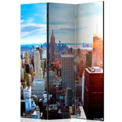 Wohnen Paravents|Wohnzimmer-Regale*Foto Paravent Sonnenaufgang in Manhattan NY - Dieus