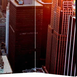 Wohnen Paravents|Wohnzimmer-Regale*Foto Paravent Sonnenaufgang in Manhattan NY - Dieus